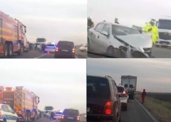 Accident cu o persoană rănită pe DN21, la intersecția cu DJ255