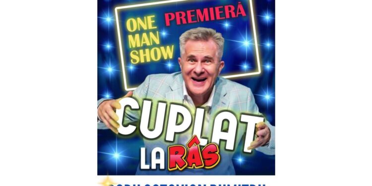 Doru Octavian Dumitru vine la Casa Tineretului din Brăila, cu spectacolul „Cuplat la râs”