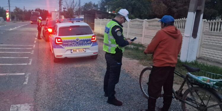 Acțiuni ale polițiștilor rutieri brăileni pentru reducerea riscului accidentelor rutiere