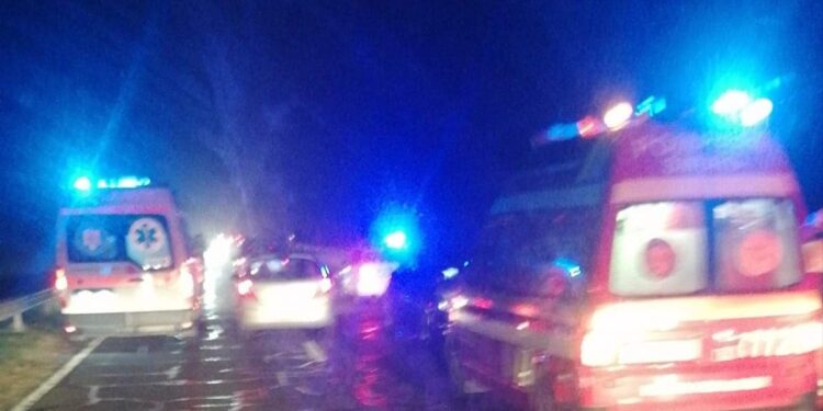 Accident luni seara pe DN22B