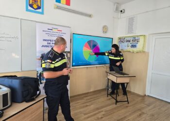 Activitate de educație rutieră la Liceul cu Program Sportiv Brăila