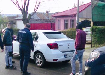 Substanțe interzise găsite de jandarmi într-un autoturism al unei firme de taxi