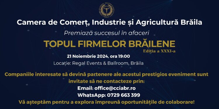 TOPULUI FIRMELOR BRĂILENE 2024