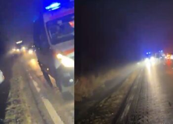 S-a angajat într-o depășire și s-a răsturnat în afara părții carosabile