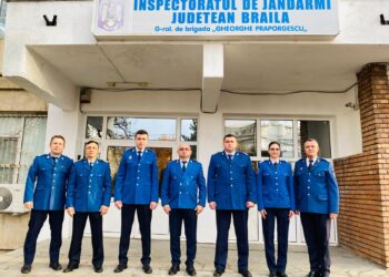 Avansări în grad, înainte de termen, în cadrul Inspectoratului de Jandarmi Județean Brăila