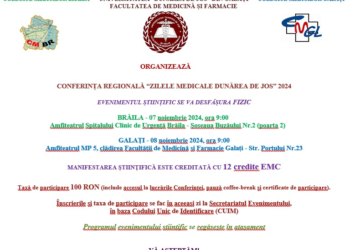 „Zilele Medicale de la Dunărea de Jos” Galați – Brăila
