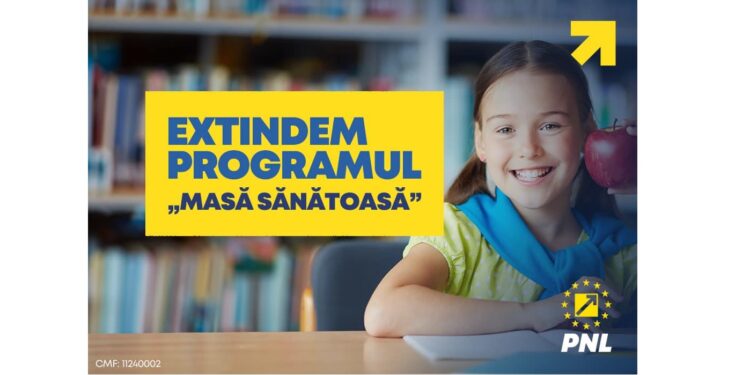 PNL susține educația. Programul „Masă Sănătoasă” a fost extins ca urmare a măsurilor luate în ultimii ani de ministrul liberal al Educației
