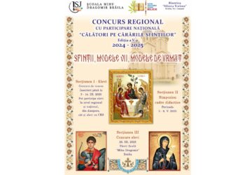 Proiect educațional regional “Călători pe cărările sfinților”, Ediția  V- 2024/2025