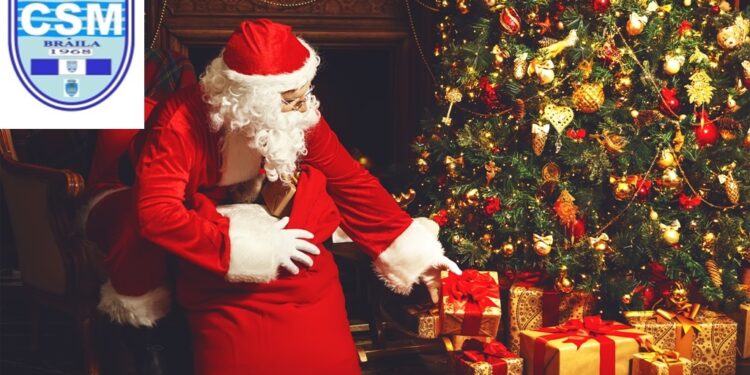 Moș Crăciun ajunge miercuri la sportivii și antrenorii de la CSM Brăila