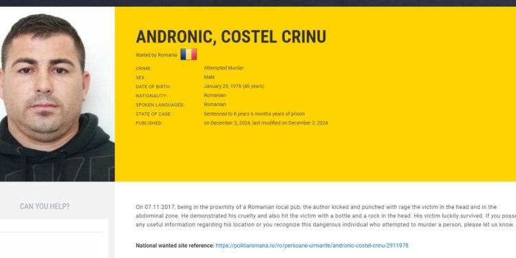 Urmărit internațional