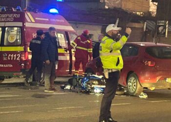 Motociclist accidentat pe Bulevardul Dorobanțior