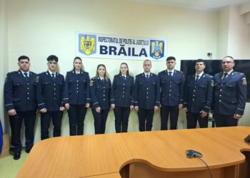Nouă polițiști nou încadrați la IPJ Brăila