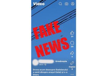 Zborul unui avion ultra-ușor deasupra Galațiului, prezentat în mod eronat drept evoluția unei drone
