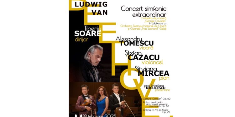 Eveniment simfonic de excepție: patru maeștri ai scenei internaționale într-un concert organizat de Filarmonica ”Lyra – George Cavadia”