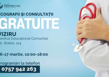 Consultații și ecografii gratuite în cadrul proiectului ”Din grijă pentru tine”, în comuna Viziru