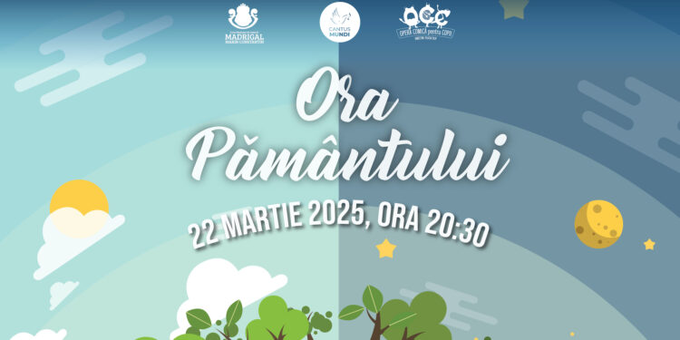 Copii și tineri din Programul Național Cantus Mundi se reunesc să marcheze Ora Pământului