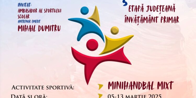 Etapa județeană a Programului Național „Campion în Școală” la minihandbal pentru elevi din învățământul primar