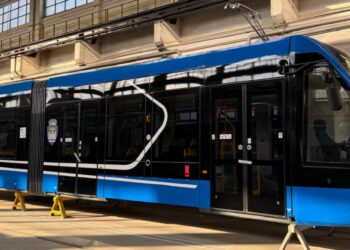 Se botează cel de-al 10-lea tramvai care va veni la Brăila