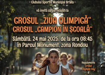Crosurile „Campion în Școală” şi „Ziua Olimpică” au loc pe 24 mai 2025