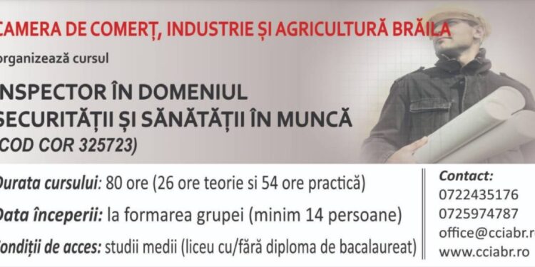 Curs de specializare – Inspector Securitate și Sănătate în Muncă