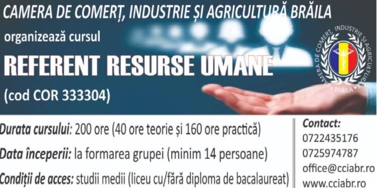 Curs organizat de CCIA Brăila