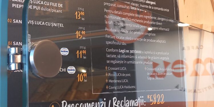Sancțiuni aplicate de comisarii de la Protecția Consumatorului la Patiseria Luca