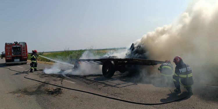 Incendiu baloti Cotu Lung