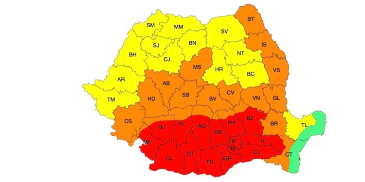 Valul de caniculă în zona Brăilei va continua și în următoarele zile