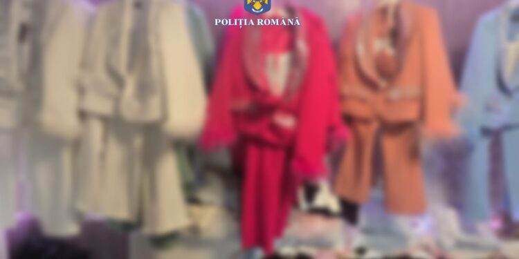 Articole vestimentare de peste 628.000 de lei, descoperite de polițiști în județul Călărași