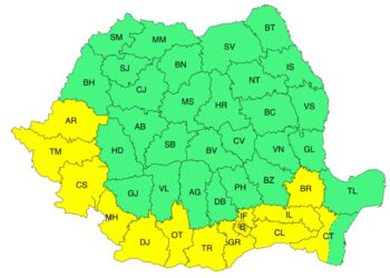 Caniculă și disconfort termic ridicat până vineri seara