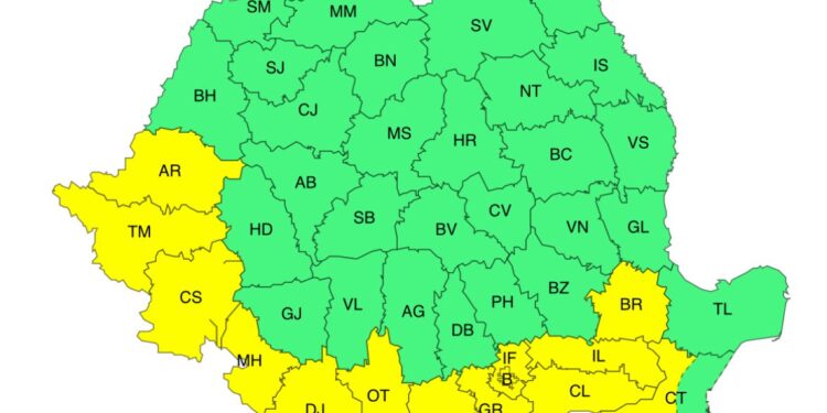 Caniculă și disconfort termic ridicat până vineri seara