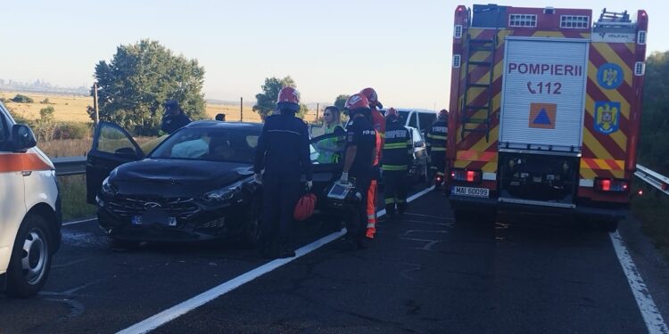 Carambol pe DN 22B, în dreptul Cantonului