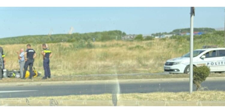 Motociclist accidentat la ieșire din municipiul Brăila