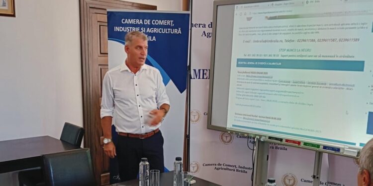 Întâlnire de lucru organizată de CAMERA DE COMERȚ, INDUSTRIE ȘI AGRICULTURĂ Brăila în parteneriat cu  ITM Brăila