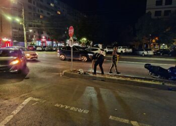 Motociclist rănit în urma unui accident pe Calea Călărașilor