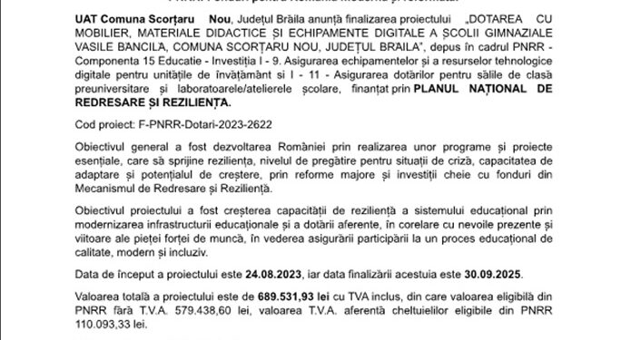 PNRR: Fonduri pentru România modernă și reformată