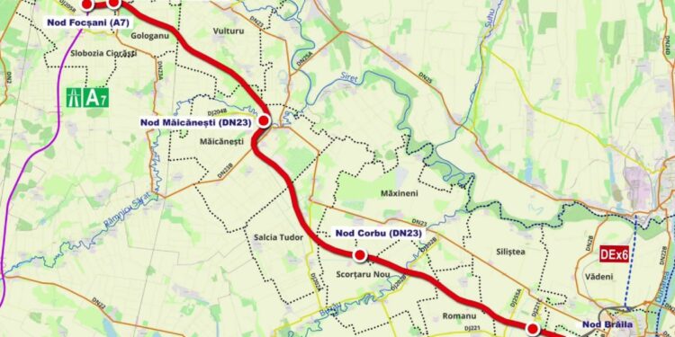 CNIR a atribuit contractul pentru construirea Drumului Expres Focșani-Brăila