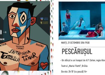 În cea de-a patra zi a Festivalului ”Săptămâna Teatrului Tânăr“, Teatrul Maria Filotti participă cu spectacolul ”Pescărușul”