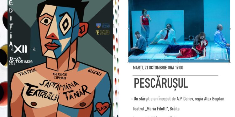 În cea de-a patra zi a Festivalului ”Săptămâna Teatrului Tânăr“, Teatrul Maria Filotti participă cu spectacolul ”Pescărușul”