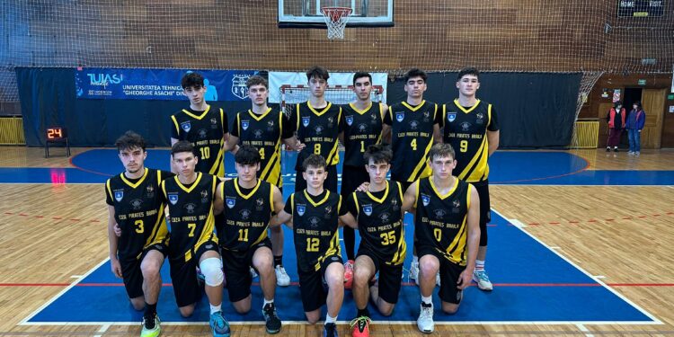 Juniorii U18 de la Cuza Pirates Brăila au pierdut în deplasare cu CS Politehnica Iași