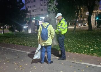 au fost aplicate 391 de sancțiuni contravenționale pietonilor care au încălcat regulile de circulație