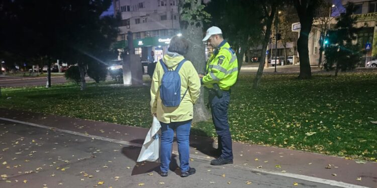 au fost aplicate 391 de sancțiuni contravenționale pietonilor care au încălcat regulile de circulație