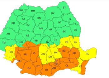 Intensificări puternice ale vântului