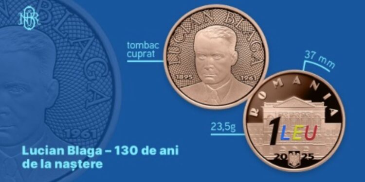 Emisiune numismatică având tema Lucian Blaga – 130 de ani de la naștere