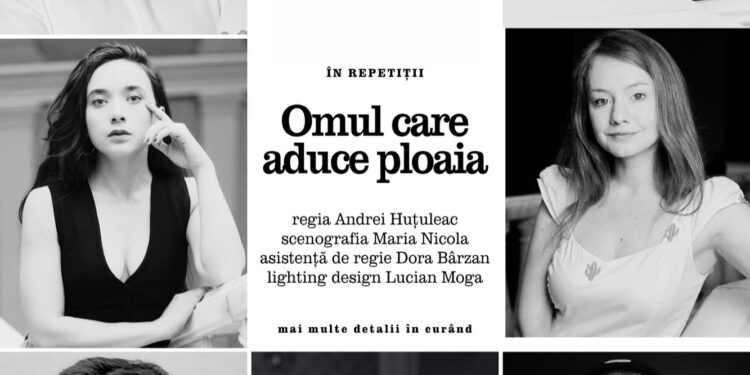 Programul spectacolelor de la Teatrul Maria Filotti din luna noiembrie se încheie cu premiara ”Omul care aduce ploaia”