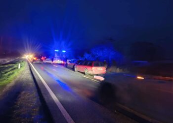 Accident pe DE 584, în afara localității Albina