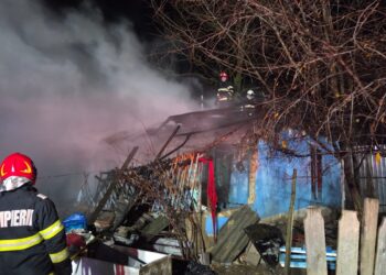 O casă din Movila Miresii a ars în totalitate