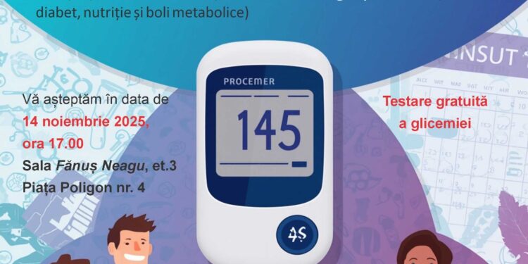 Conferința „Gestionarea diabetului la vârsta a treia” la sala „Fănuș Neagu” din cadrul Bibliotecii Județene „Panait Istrati” Brăila