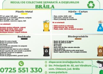 Începând cu 1 decembrie 2025, brăilenii trebuie să utilizeze pubela neagră pentru deșeurile reziduale