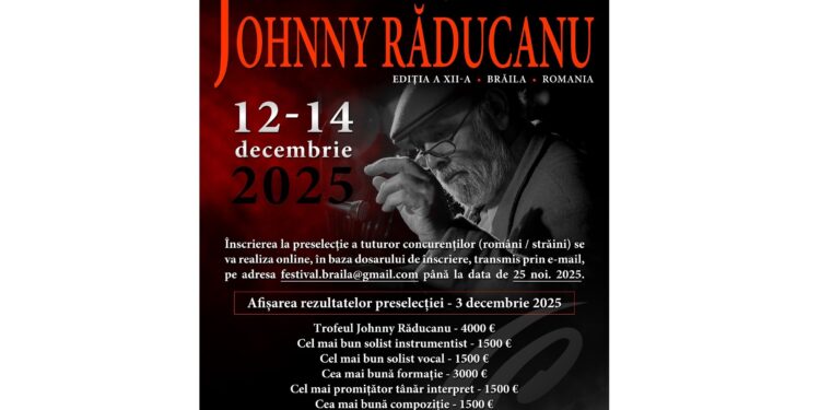 A XII-a ediție a Festivalului Internațional de Jazz „Johnny Răducanu”